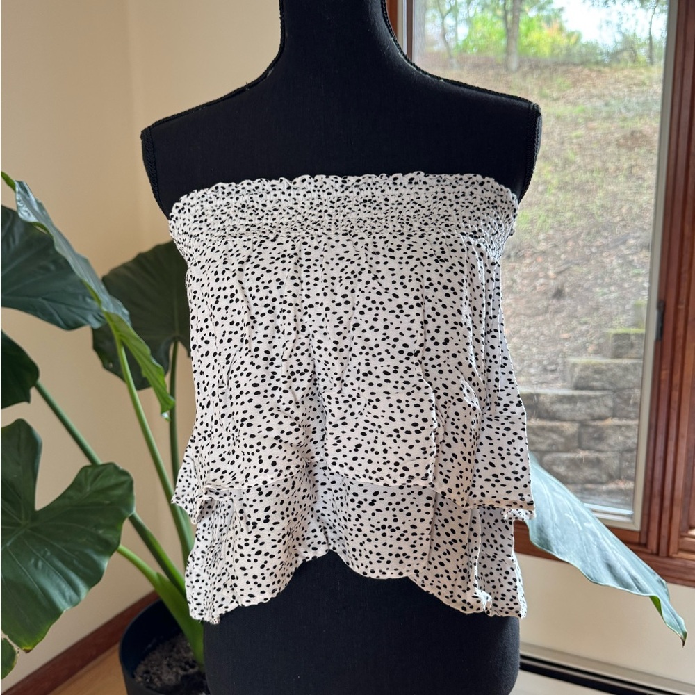 Forever 21 Black and White Strapless Blouse or Skirt